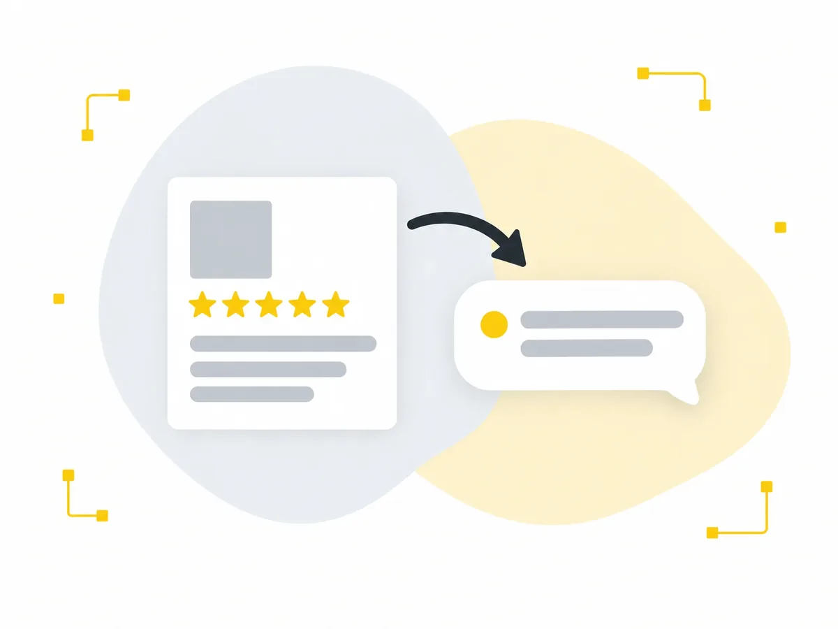 Google Business Profile and reviews feeding an AI answer.