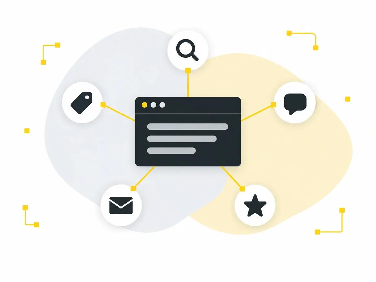 One marketing plan connecting search, ads, social, email and reviews.