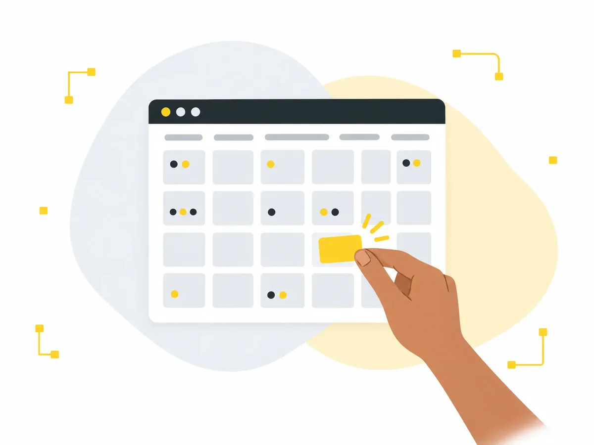 A month of marketing work laid out on a calendar.
