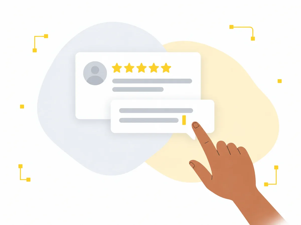 Replying to a customer review.