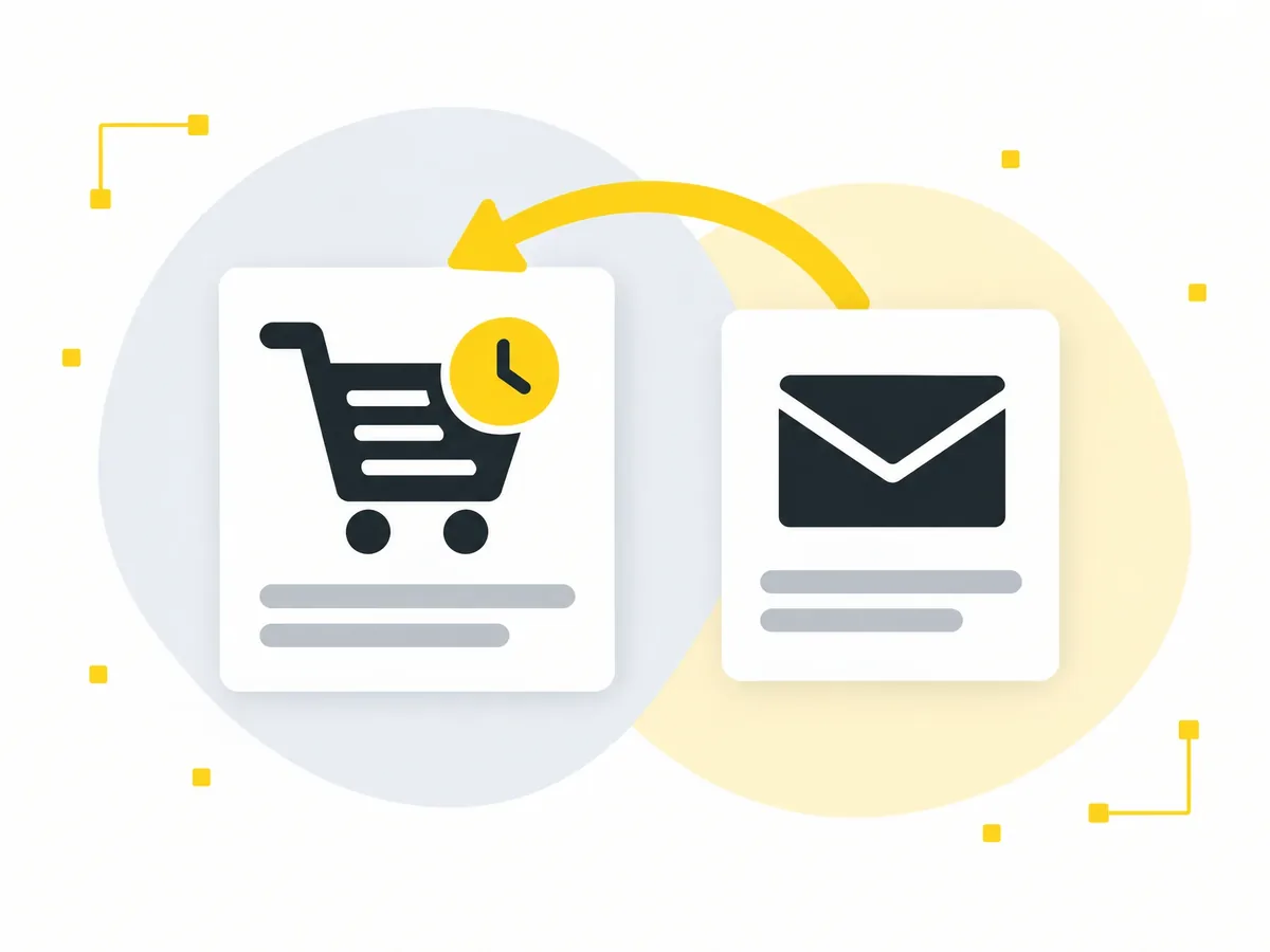 Abandoned cart email bringing a shopper back.