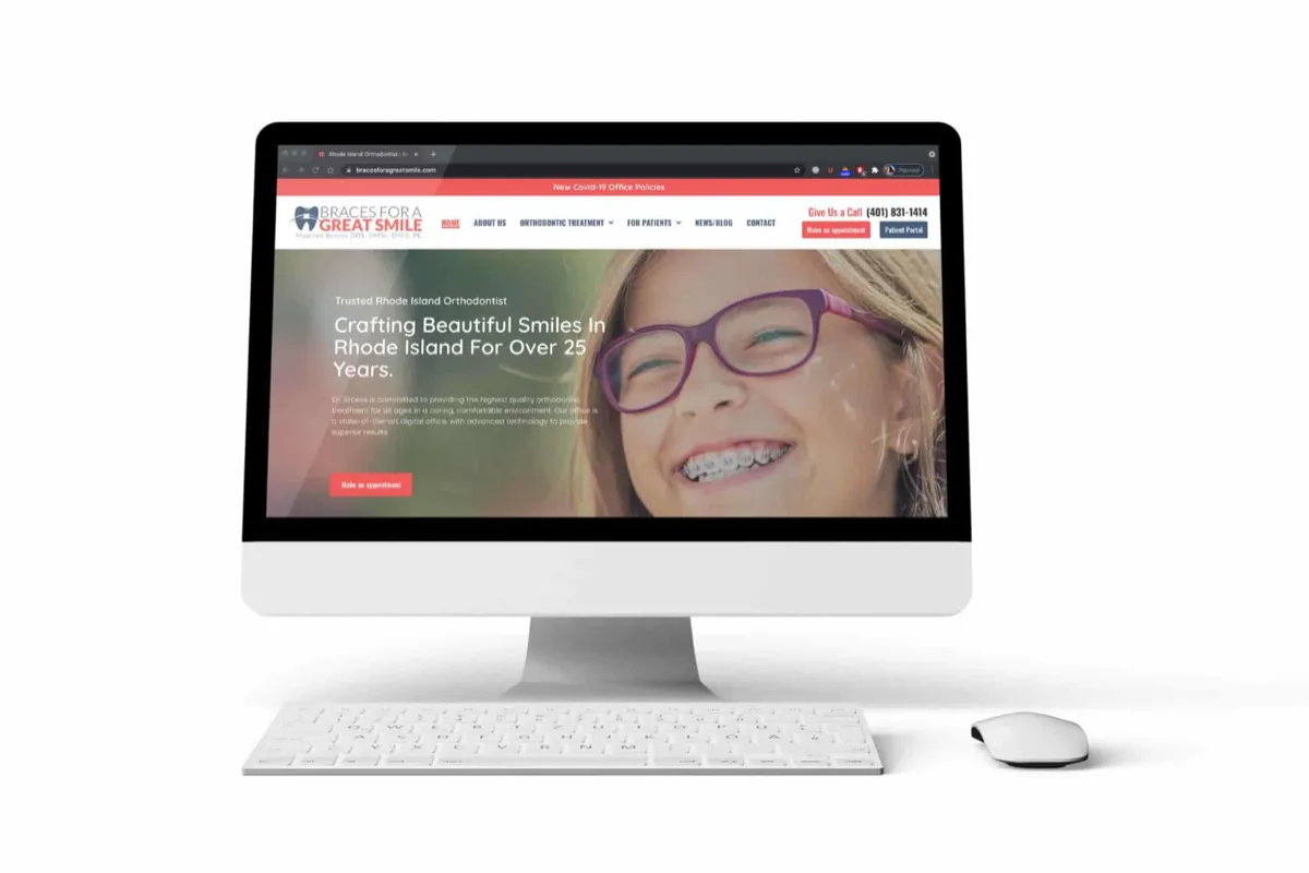 Braces For a Great Smile: Orthodontics website design