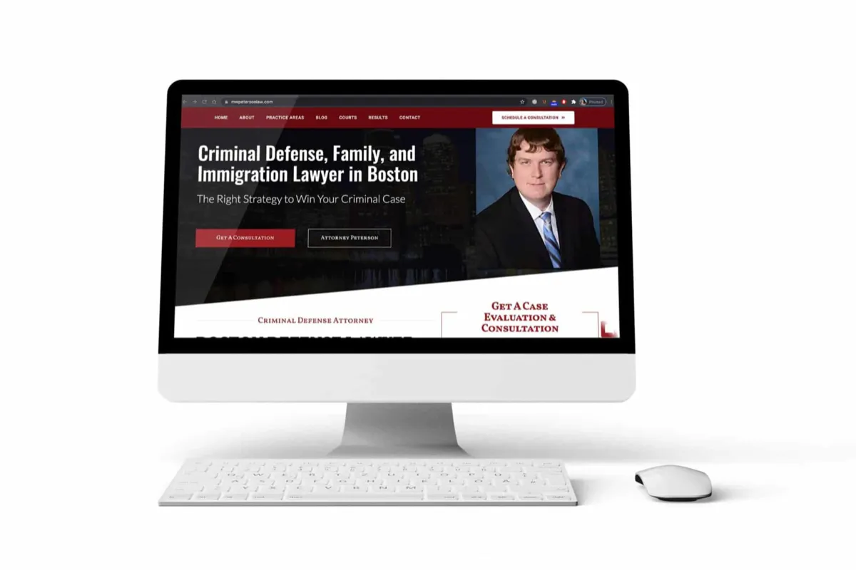 Matthew Peterson Law: Law firm website design