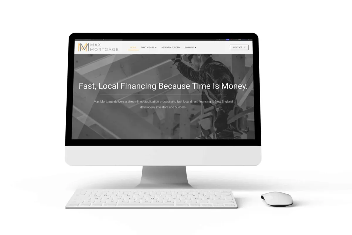 Max Mortgage: Mortgage company website with fast local financing focus
