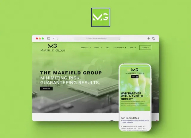 Maxfield Group: IT staffing website design and LinkedIn marketing