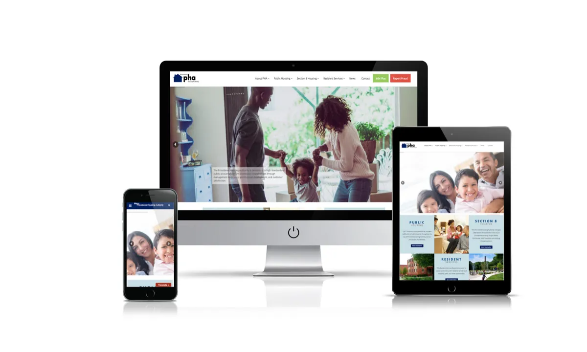 Providence Housing Authority: Municipal housing authority website design