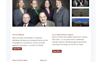 Rankin & Sultan: Law firm website redesign