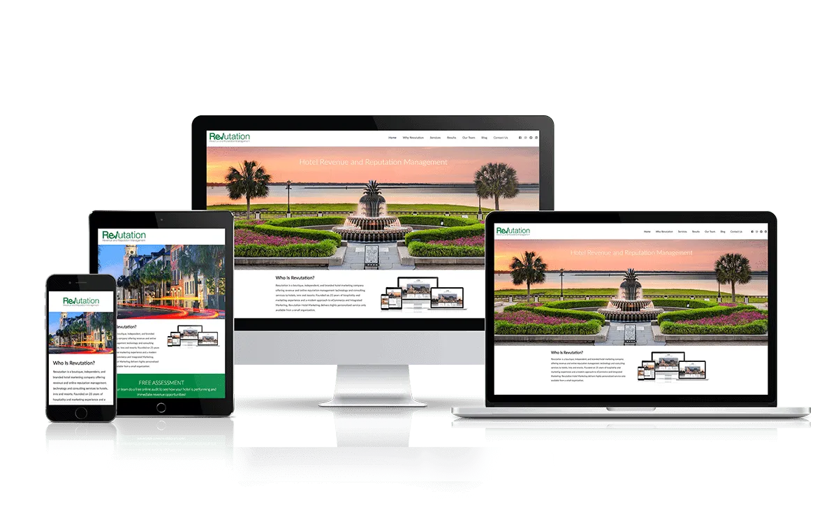 Revutation: Software company responsive website design