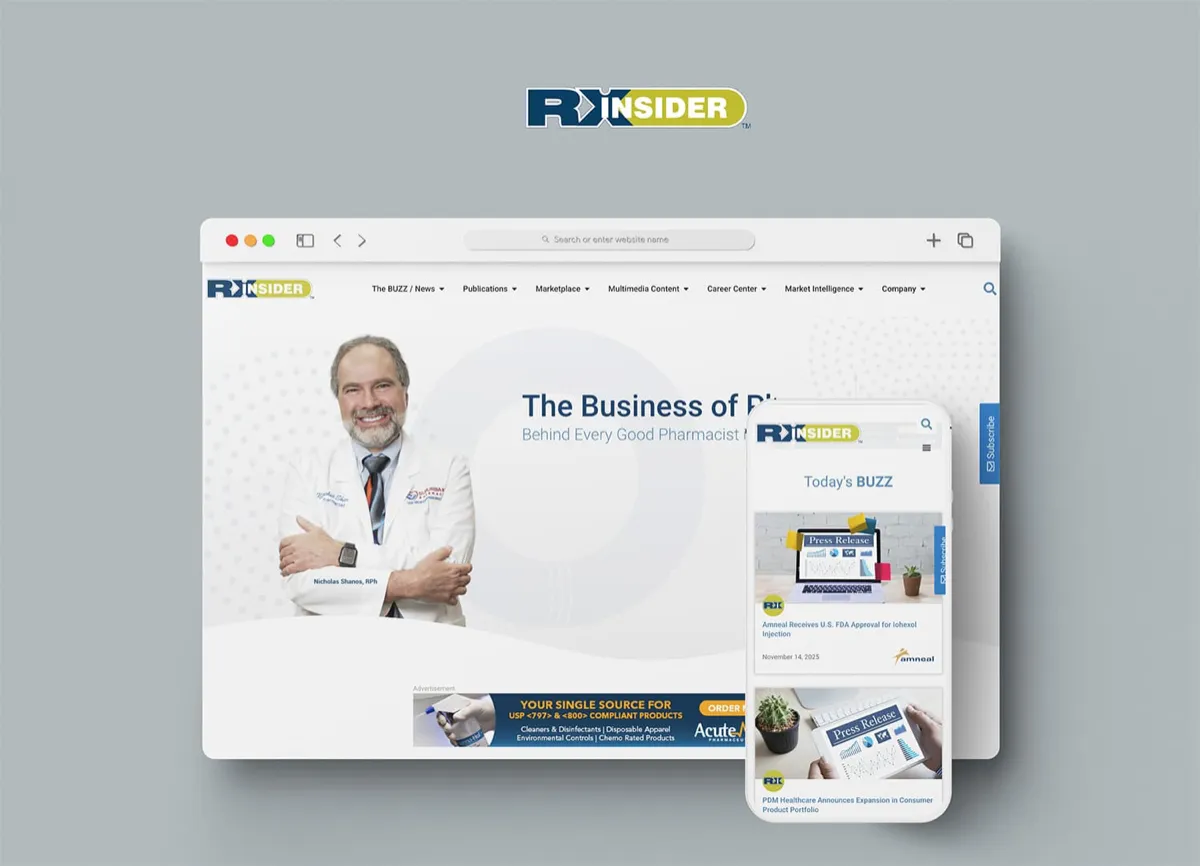 RxInsider: Custom pharmacy industry platform and advertising system
