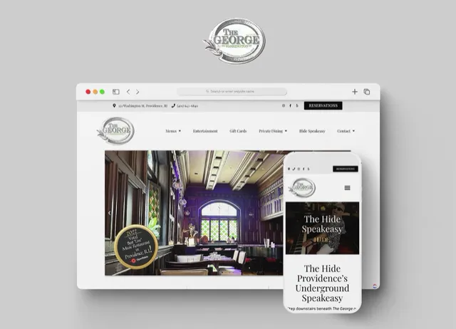 The George on Washington: Restaurant digital marketing and website design in downtown Providence