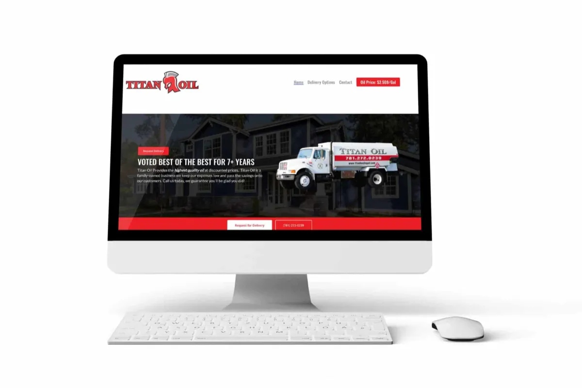 Titan Heating & Oil: Heating oil company website design